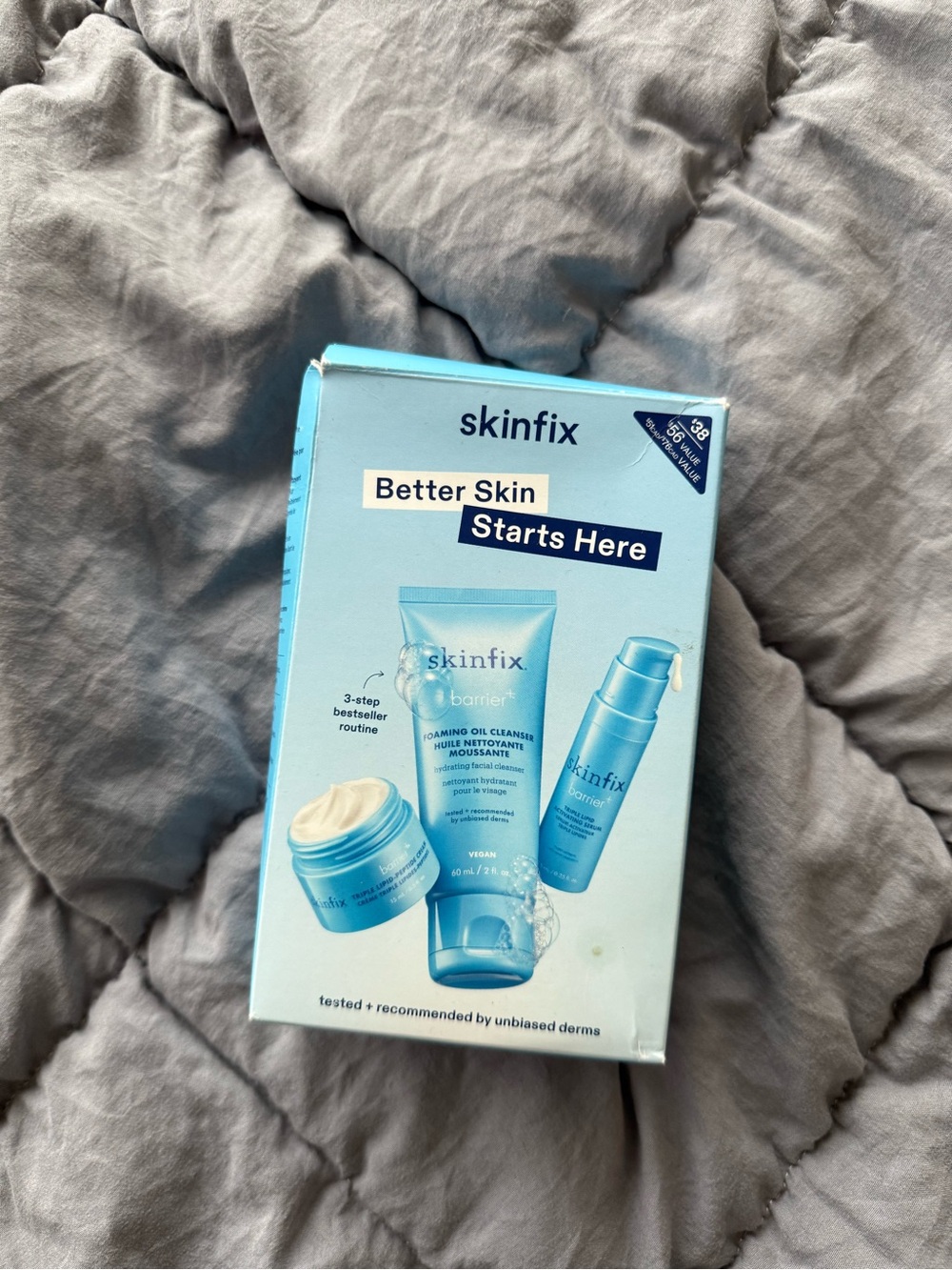 Skinfix Better skin starts 3 piece skincare set